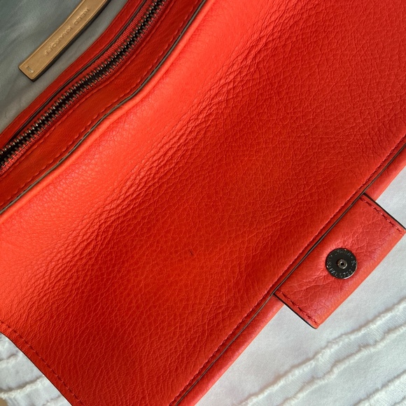 REED KRAKOFF LEATHER CLUTCH, CORAL - Picture 8 of 11
